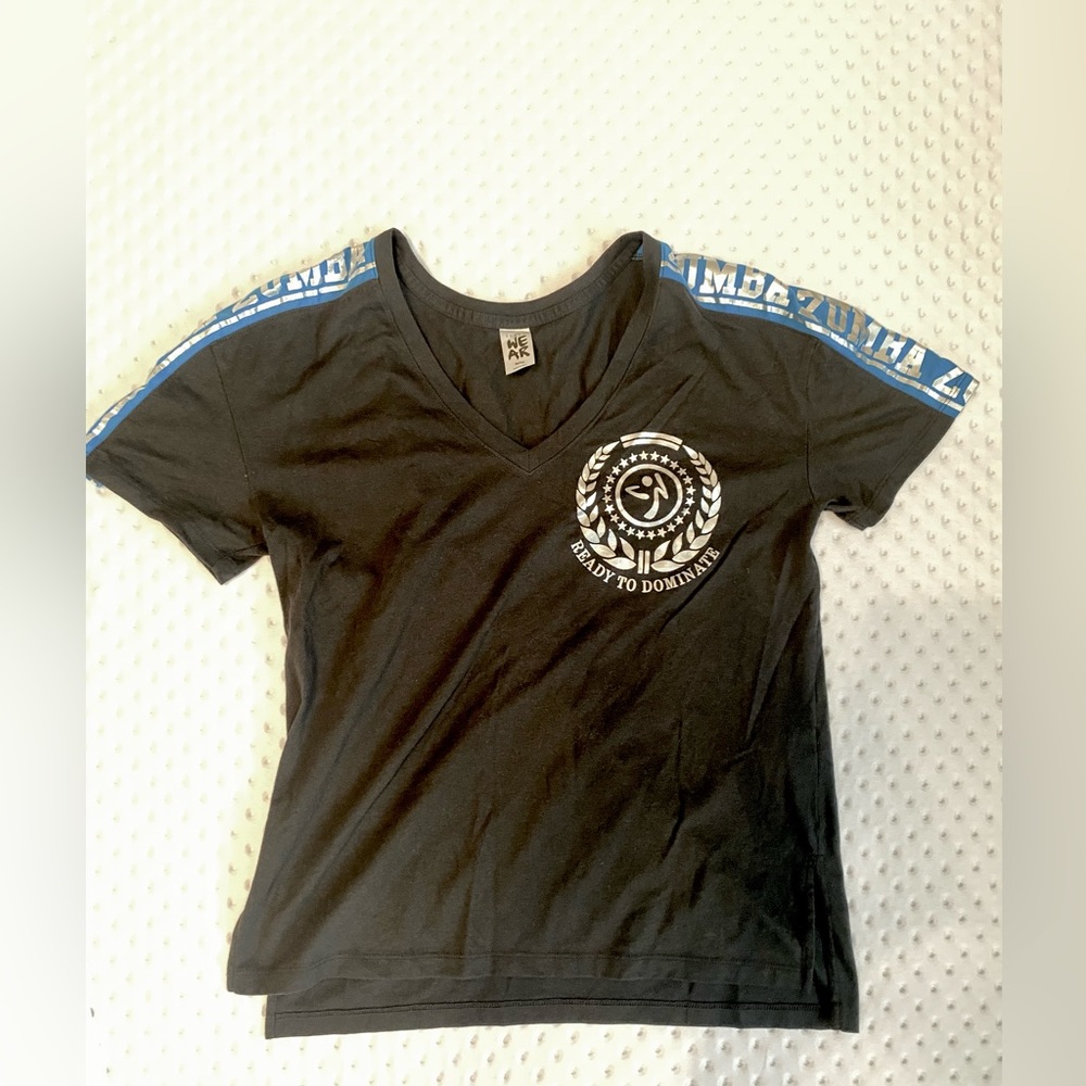 Black Zumba Shirt Metallic Small